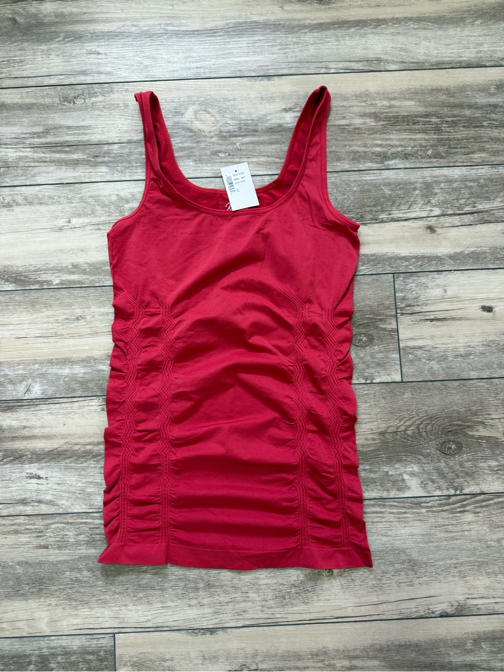 Kismet Women’s Red Ruched Tank Top